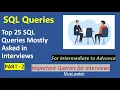 TOP 25 SQL Queries asked in Interviews - Part 2 SQL Interview Query Question and Answer