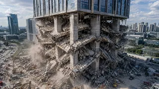 The columns never bent never cracked and punched straight through the floors they held up