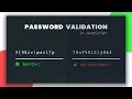 Password Validation in JavaScript Javascript Confirm Password