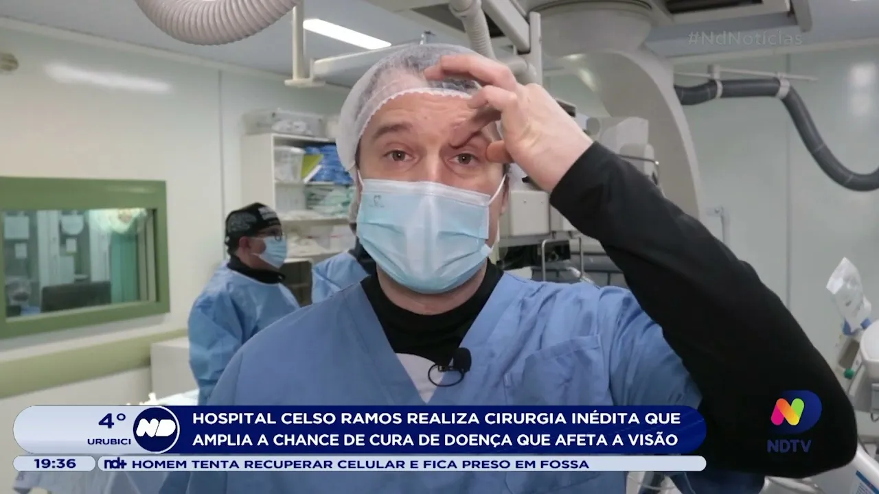 Hospital, de Florianópolis, realiza cirurgia inédita que aumenta chance de cura de doença nos olhos