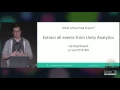 Unite 2016 - Extracting Value from Unity Analytics Raw Data Export