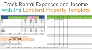 Landlord template demo Track rental property in excel