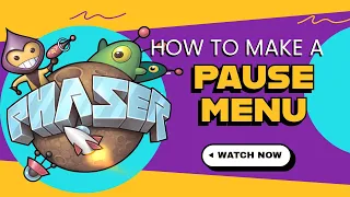 How to Create a Pause Menu in Phaser js Game Development Tutorial