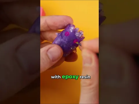 DIY Epoxy Resin Art: Transparent Polish Effect Tutorial #shorts