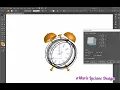 Adobe Illustrator 3D Tutorial - how to design a 3D alarm clock usign 3D effects speed tutorial