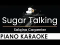 Lagu Sabrina Carpenter - Sugar Talking - Piano Karaoke Instrumental Cover with Lyrics