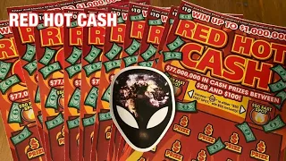 New 100 Of Red Hot Cash Tickets California Lottery Scratchers 