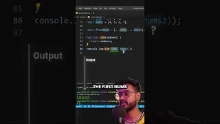 Rest Parameters in Javascript Interview Question