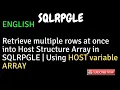 IBM i AS400 Tutorial iSeries System i - Retrieve multiple rows at once HOST variable ARRAY