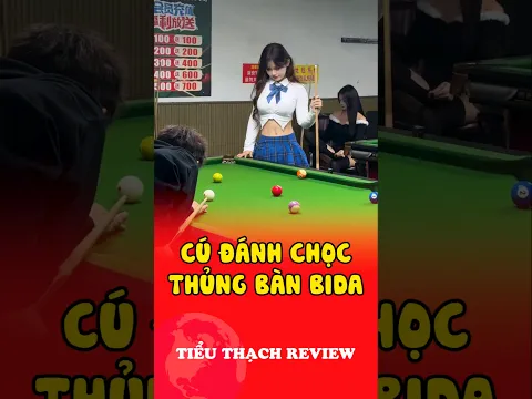 Cú đánh chọc thủng bàn bida #shorts
