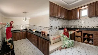 شوفوا كوزينتنا ولات وحدة اخرى..🥳روتين نظاقة والكحان والمزيذ💪.....كيف ولات كتبان كوزينة قبل وبعد