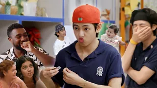 eng all bts v cute interactions with customers