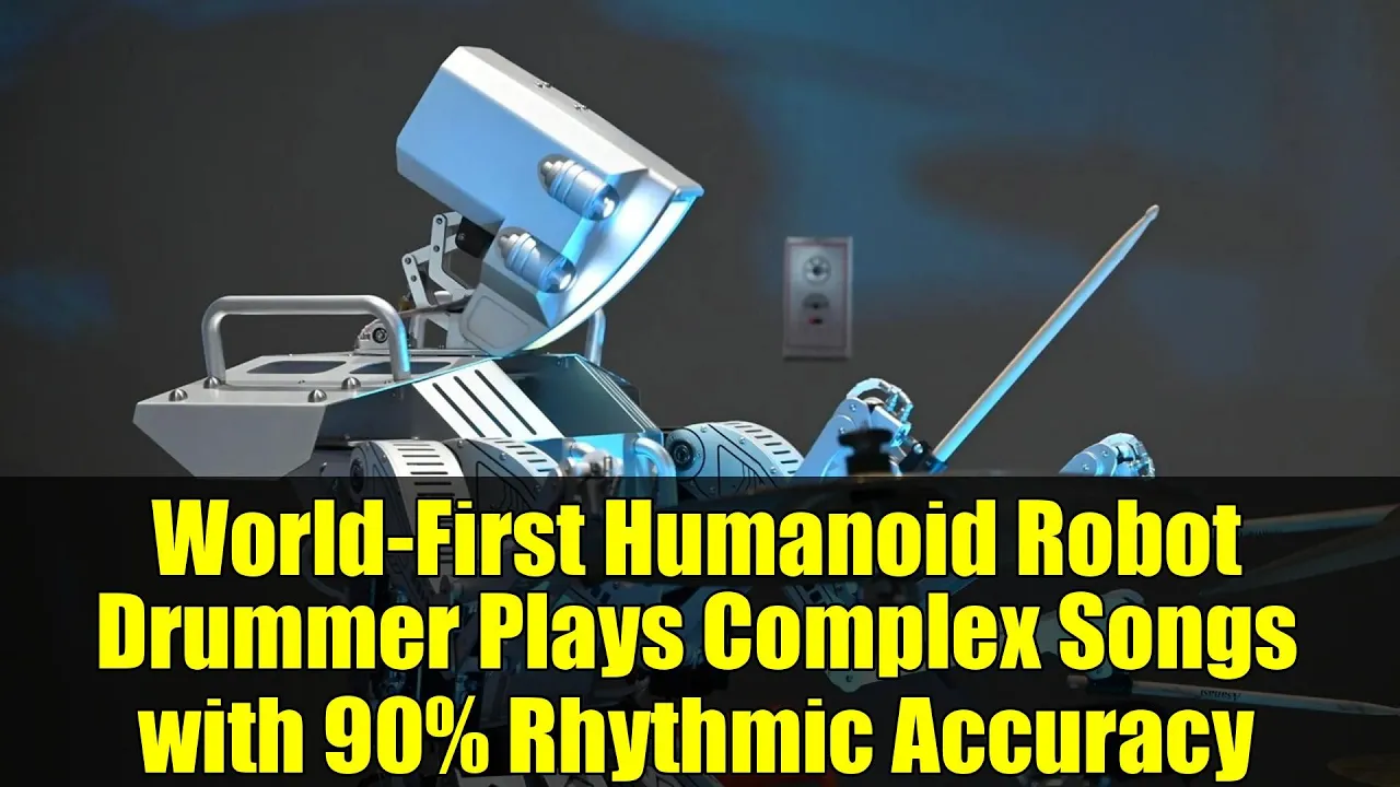 World-First Humanoid Robot Drummer Plays Complex Songs with 90% Rhythmic Accuracy World-First Humanoid Robot Drummer Plays Complex Songs with 90% Rhythmic Accuracy