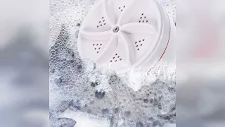 Overview Housoutil Mini Portable Washing Machine Compact Turbine Washer for Travel and Apartmen
