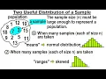 Statistics Ch 7 Sample Variability 2 of 14 Two Useful Distributions of a Sample