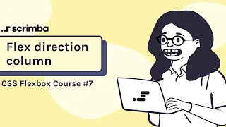 Flex direction column CSS Flexbox tutorial