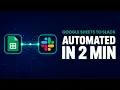 Automate Google Sheets to Slack in 2 Minutes Free n8n Tutorial