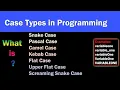 Different Types of Cases for Programming Naming Conventions