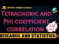 Tetrachoric Phi Coefficient Correlation Explained Statistics for All Exams UGC NET UPSC CUET