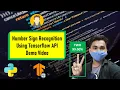 Number Sign Recognition Detection Using Tensorflow API Demo Python Opencv KNOWLEDGE DOCTOR