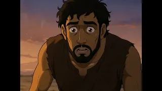 فبعث الله غرابا يبحث في الارض ليريه كيف يواري سوءه اخيه المنشاوي   مشهد قصة الغراب مع قابيل و هابيل  دندنها
