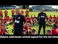 Download Lagu ZIDANE ADDRESSES MANCHESTER UNITED SQUAD FOR THE FIRST TIME AS NEW MANAGER