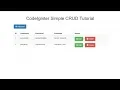 Crud Operation in Codeigniter one