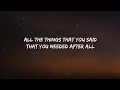 Gryffin, OneRepublic - You Were Loved (Acoustic) (Lyrics)