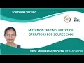 Mutation Testing Mutation Operators for Source Code
