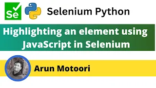 Highlighting an element with a border using JavaScript Selenium Python