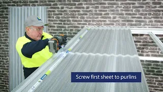SUNTUF Beehive Polycarbonate High Impact DIY roof installation