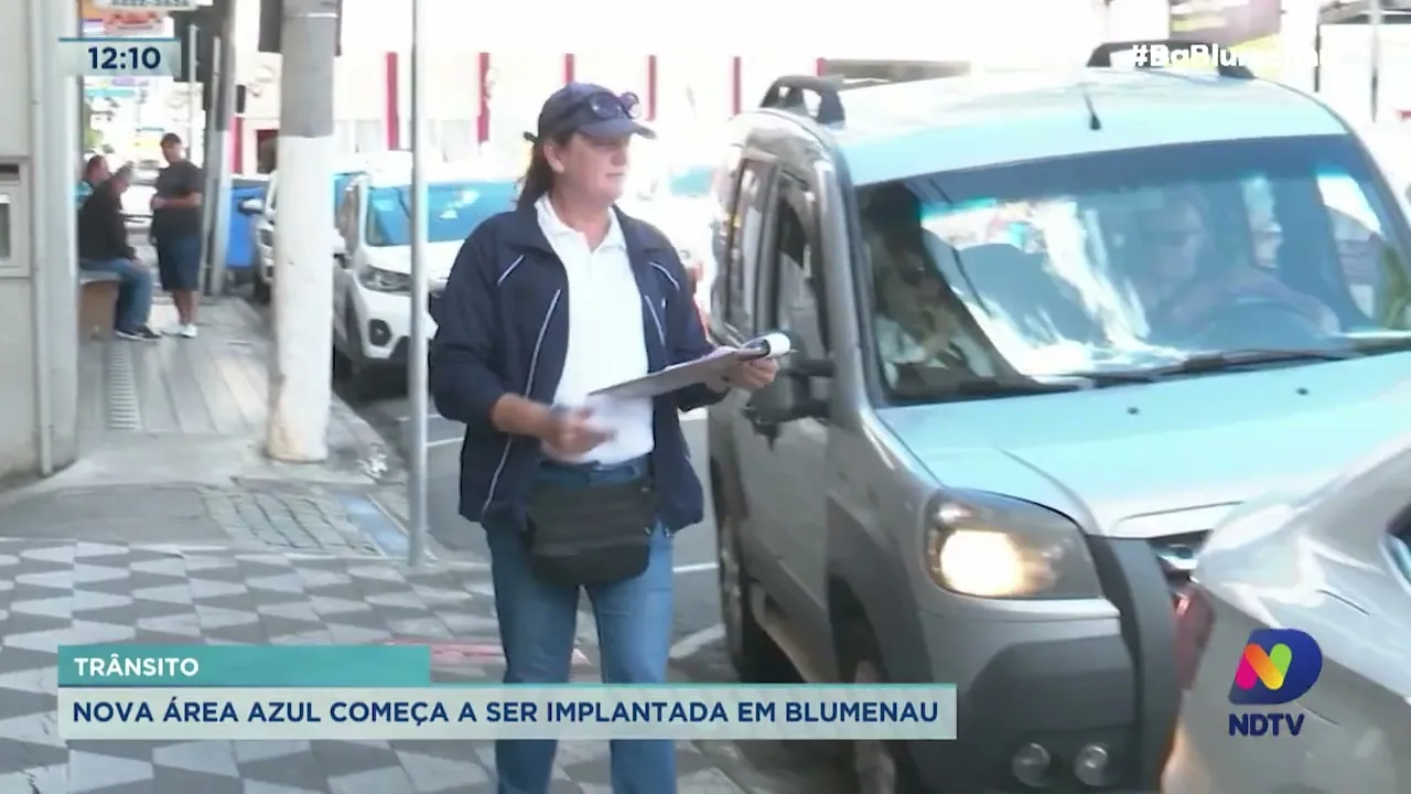 Área azul passa por modernização em Blumenau