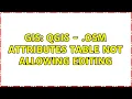 GIS QGIS - OSM Attributes Table not allowing editing