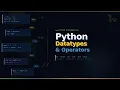 Python Data types and Operators