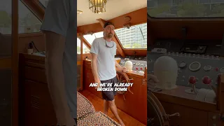 Boat Break-Down in Miami #sailingbyefelicia #captainmatt4hire #yachtdelivery #captain #miami