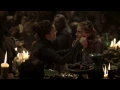 Arya throws food at Sansa