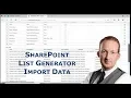 Import Data to New SharePoint List with the PnP List Generator - PowerShell V5