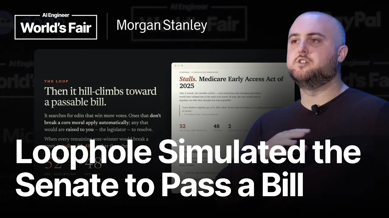 Loophole: Adversarial Agents To Stress Test Your Morality — Brendan Rappazzo, Morgan Stanley: video thumbnail