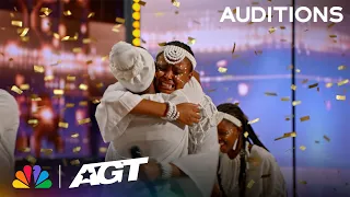 Download Golden Buzzer: Mzansi Youth Choir's Emotional Tribute Brings Simon To Tears | Auditions | AGT 2023 MP3