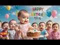 Download Lagu Happy Birthday Song | Fun Birthday Song for Kids | Cute Baby Dance Party! 🎉 | Neela Tota