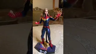 Hot Toys Captain Marvel Carol Brie Larson Avengers Cat Goose figure collection tour
