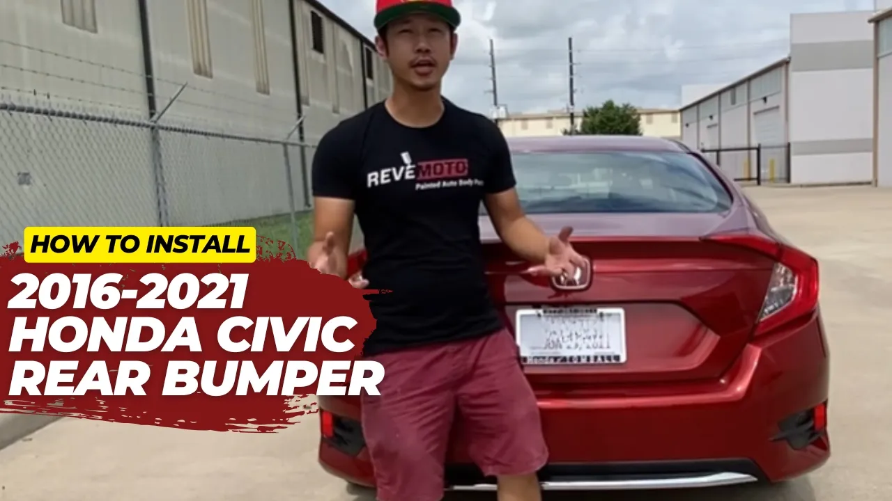 2016-2021 Honda Civic : Rear Bumper Painted (Sedan)