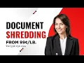 Document Shredding Service Company Boston MA