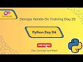 Hindi Learn Python Step by Step Day 4 DevOpsFarm Day 26