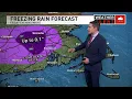 Wintry mix tonight bigger storm looms Monday