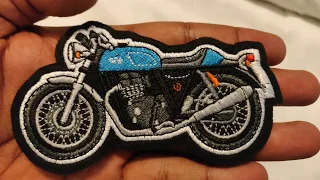 Royal Enfield Continental 650 Bike embroidery patch