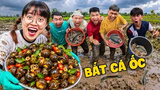 Hà Sam Thử Thách Đi Bắt Ốc Và Làm Món Ốc Bươu Hấp Sữa Siêu Thơm Ngon