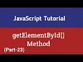 Javascript Tutorial In Hindi getElementById method Part-23