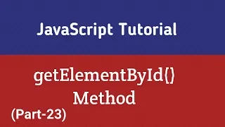 Javascript Tutorial In Hindi getElementById method Part-23