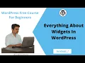 Part Widget In WordPress What Are Widgets How To Use Widgets In WordPress Hindi